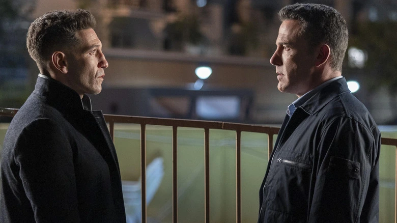 What is the cast of The Accountant 2: Ben Affleck and Jon Bernthal face off at night.
