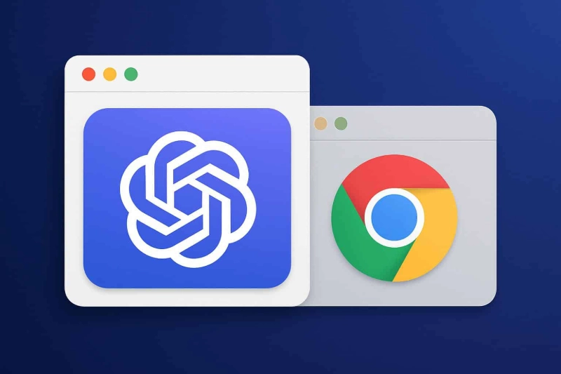 ChatGPT Atlas OpenAI Chrome browser icons