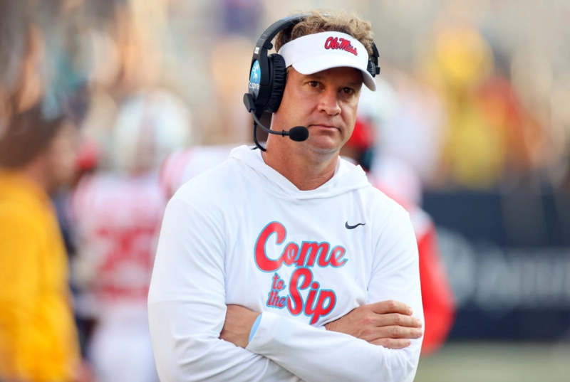 Lane Kiffin. Image Credits: Joshua McCoy/Ole Miss Athletics