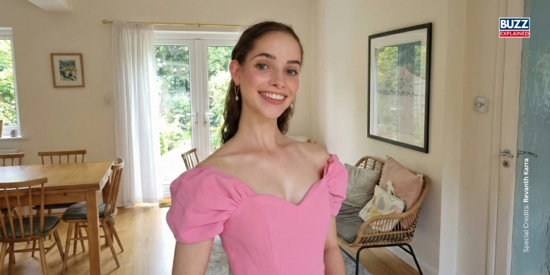 Bethany Weaver pink dress. Image credits: Bethany Weaver / Instagram