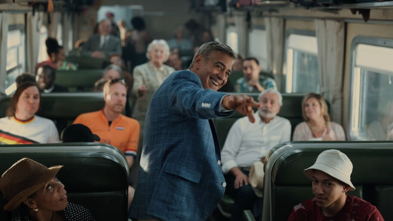 Jay Kelly movie scene. Image Credits: Netflix