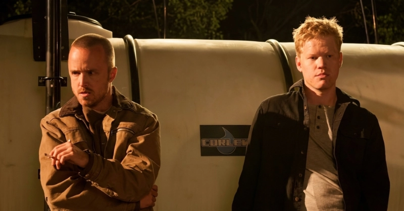 Jesse Plemons with Aaron Paul in Breaking Bad