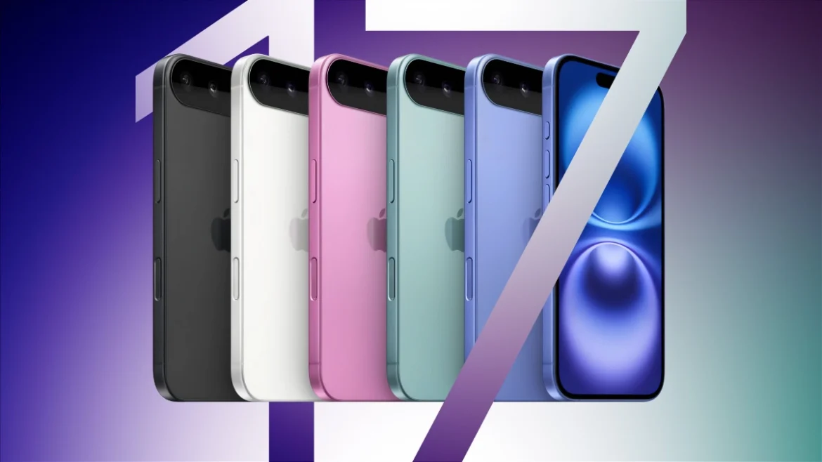 iPhone 17 in multiple colors showcasing advanced design and features