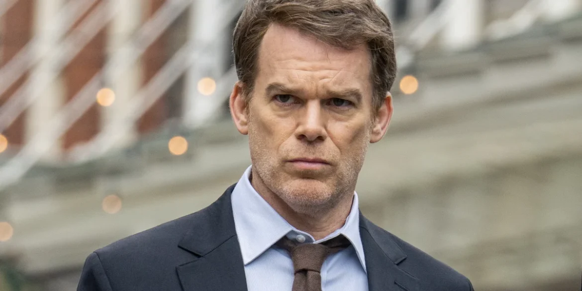 Michael C Hall suited outdoor scene, image credits: Michael C Hall / Dexter: Resurrection