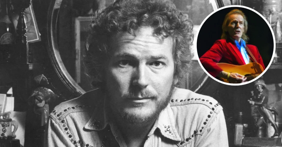 Gordon Lightfoot, legendary folk singer-songwriter, in vintage photo and performing live in red jacket. Image Credits: Greenwich Entertainment / Spotify