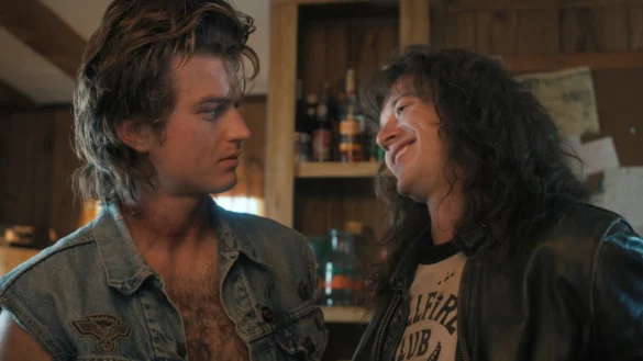 Joseph Quinn scene in Stranger Things 4, Image Credits: © 2022 Netflix, Inc.