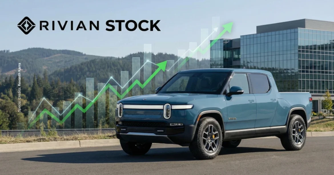 Rivian Stock. Image Credits: Revanth Karra